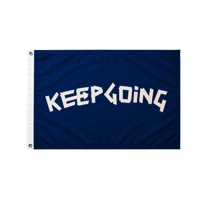 Keep Going Navy Flag